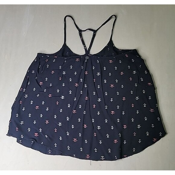 Billabong Cami Spagetti Adjustable Strap Flowy Navy Blue Summer Surfer Shirt Med - Picture 7 of 13